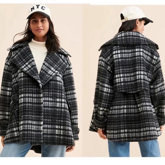 New Free People Oversized Peacoat - Picture 4 of 16